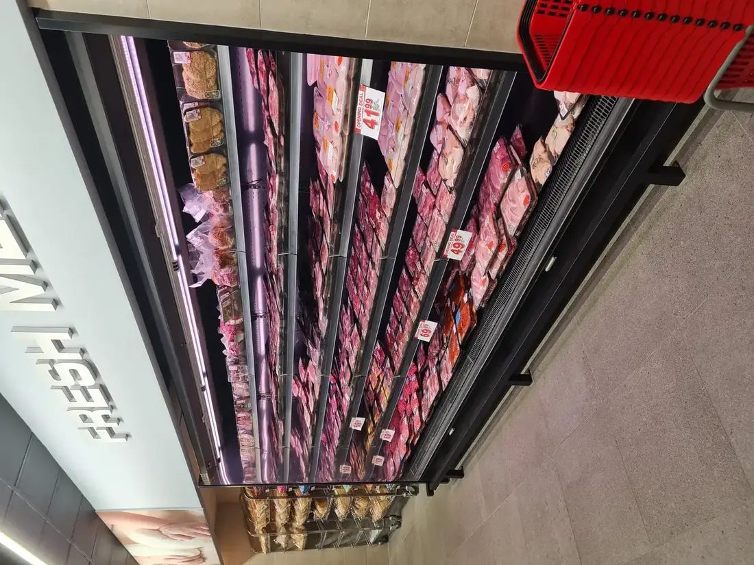 RDC cabinet on a store floor