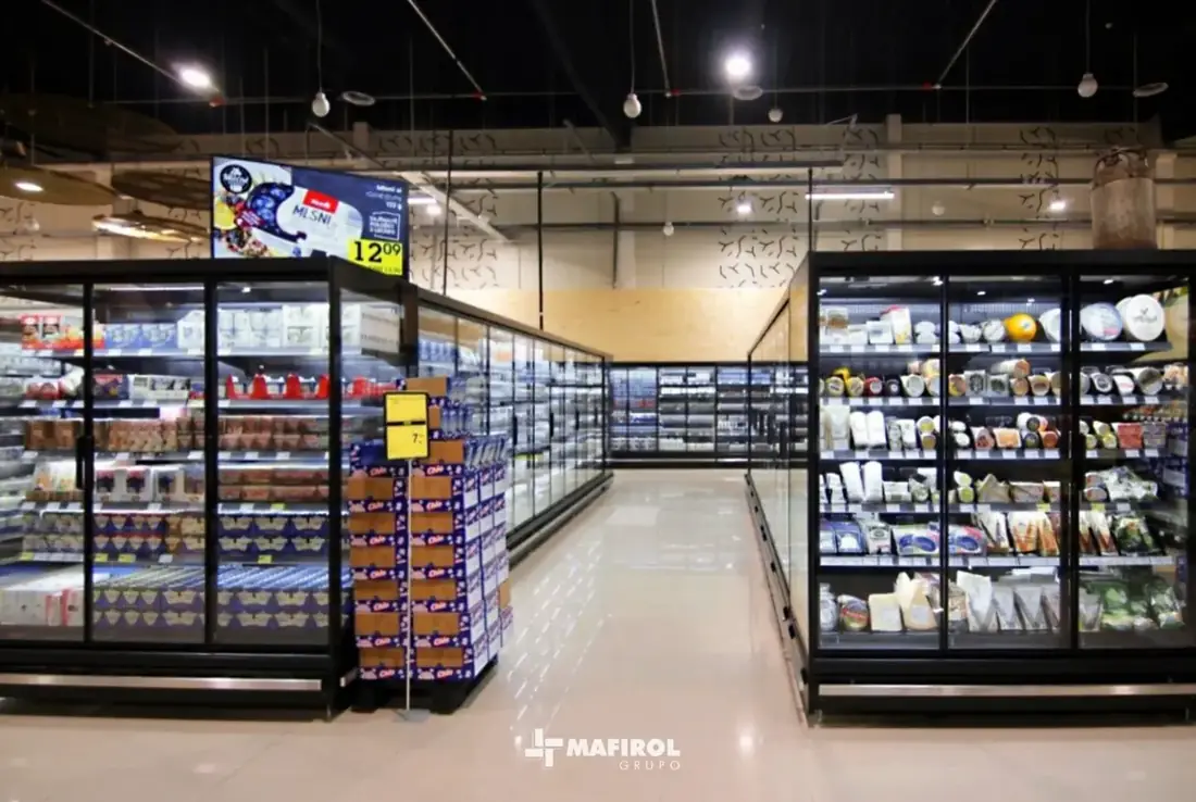 RDC display refrigeration installation