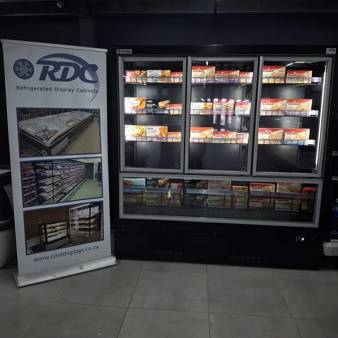 RDC display refrigeration installation