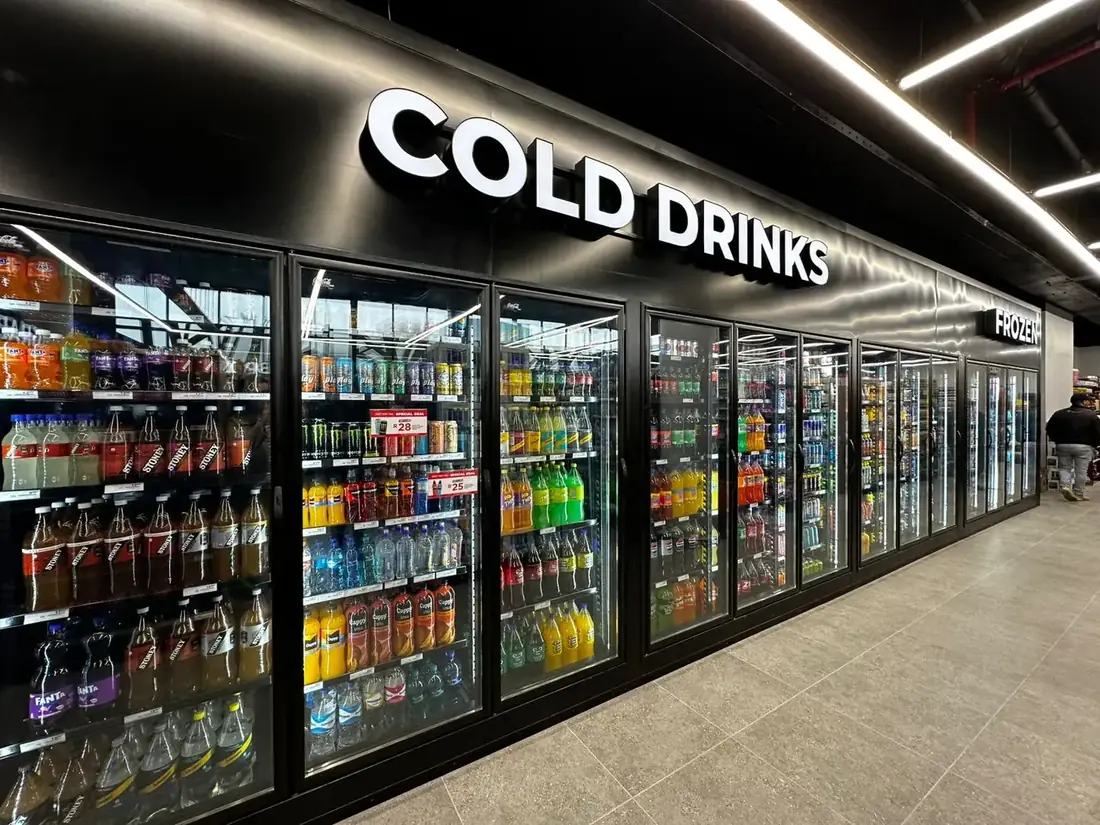 RDC cabinet on a store floor