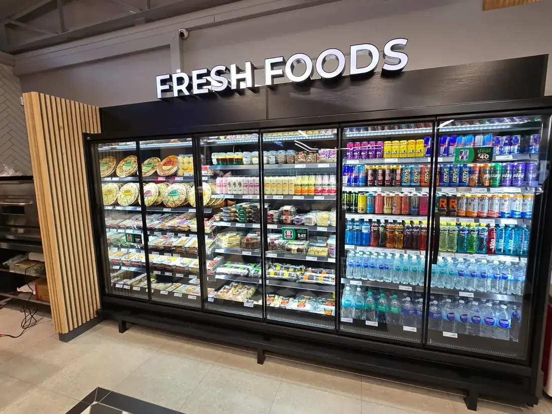 RDC cabinet on a store floor